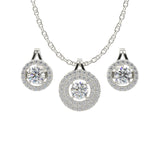 Silver Mirth Pendant Set